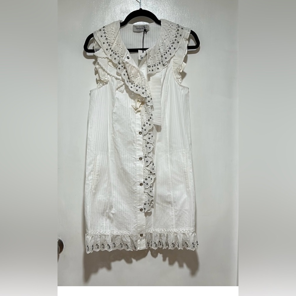 Coach 1941 White Cotton Dress